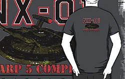 Warp 5 Complex NX-01 Starfleet T Shirt