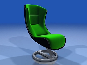 Klaeber Modern Furniture Chair 3D Model