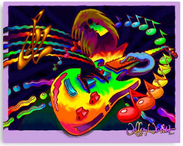 digital psychedelic pop art painting print fine art poster