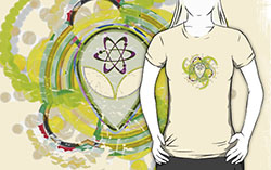 Psychedelic UFO alien tee shirt crop circle hoodie