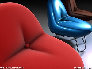 download 3D furniture chair interior architectural decor fashion