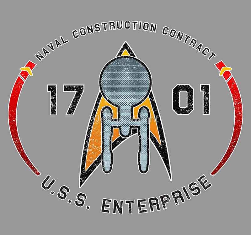 uss enterprise star trek ncc 1701 tos tee shirt