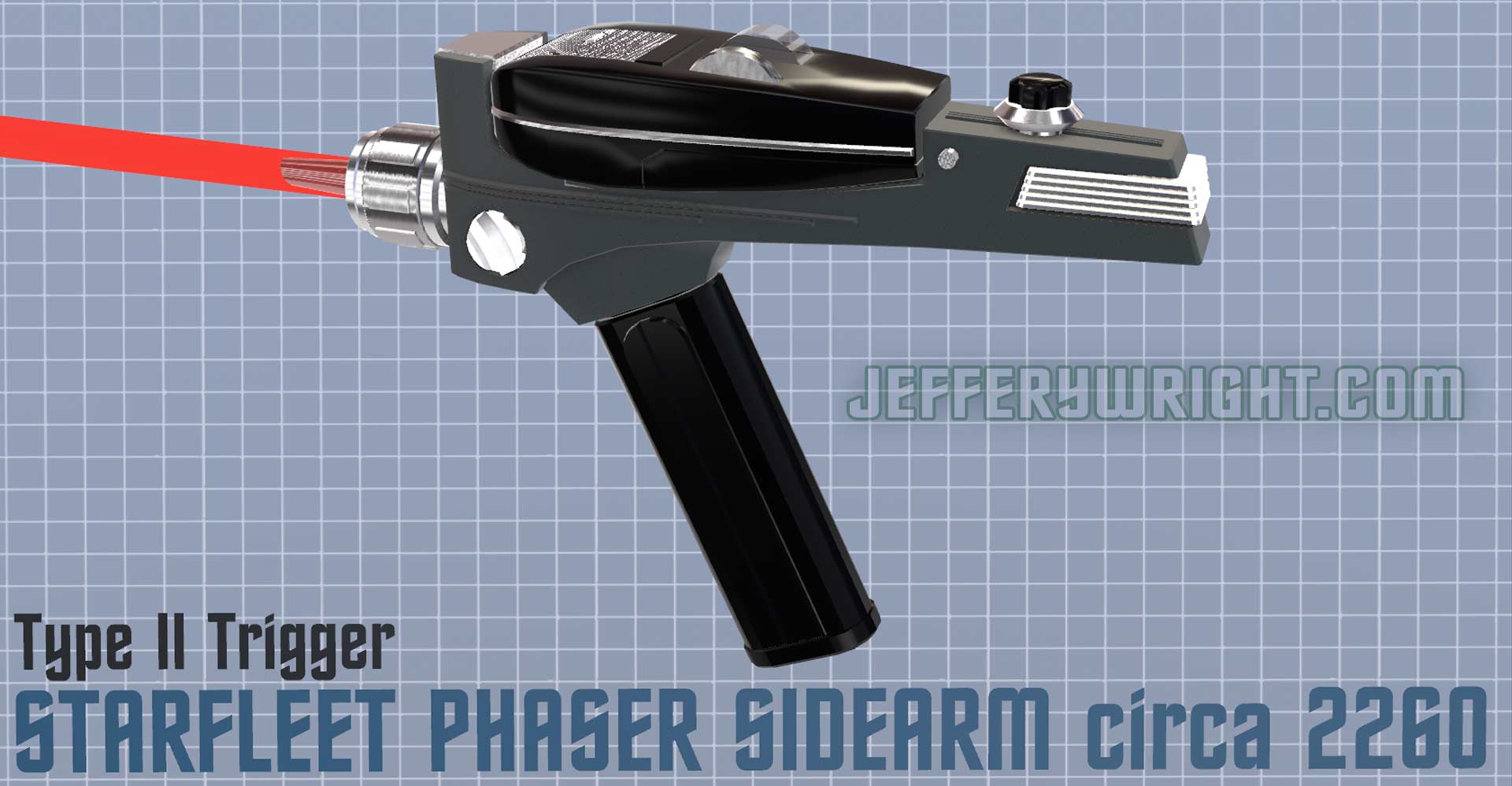 click to launch Interactive 3D Star Trek TOS Type II and Hand Phaser application