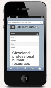 cleveland professional web site design mobile iphone